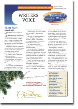 Cover image Writers Voice 290 December 2025